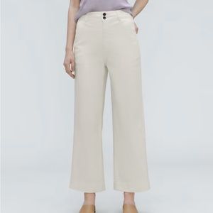 Everlane white wide leg pant - 8